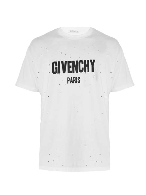 givenchy mens t shirt white|Givenchy t shirt price.